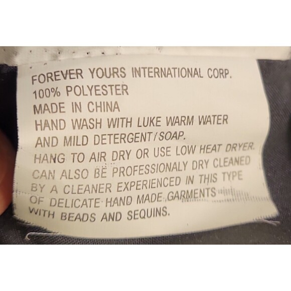 Forever Yours Formal Long Dress Prom Size 4 Black With Pink Strapless - Picture 7 of 9